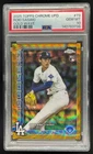 2025 Topps Chrome Update Roki Sasaki RC Gold Wave Refractor #/50 Dodgers PSA 10