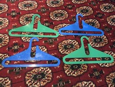 4 Super Fun Mid Mon 1970s Plastic Clothes Hangers Retro Vintage