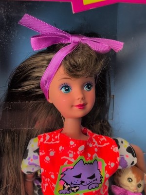 9” Mattel Barbie Doll 1991 Courtney Pet Pals Kitty Cat NRFB Sh | eBay