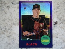 Giants Ty Blach Signed Autographed 2017 Topps Heritage Rookie Card Mint. rookie card picture