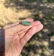 Green 100 Natural Grade A Jadeite Jade Band Ring US 10.5 B401 3