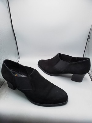 Aerosoles Women's Loafers Heel A Copter 9B Black Nubuck Slip-on A248