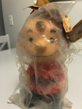 Bambola Charlie Brown Hungerford 1958 prima Peanuts borsa originale aperta