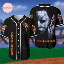 Halloween Michael Myers 3D Baseball Jersey Shirt MOTHER DAY GIFT ALL OVER PRINT