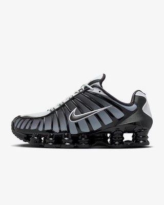 Nike Shox TL Casual Black Pure Platinum White Sneakers AV3595-017 Mens Size