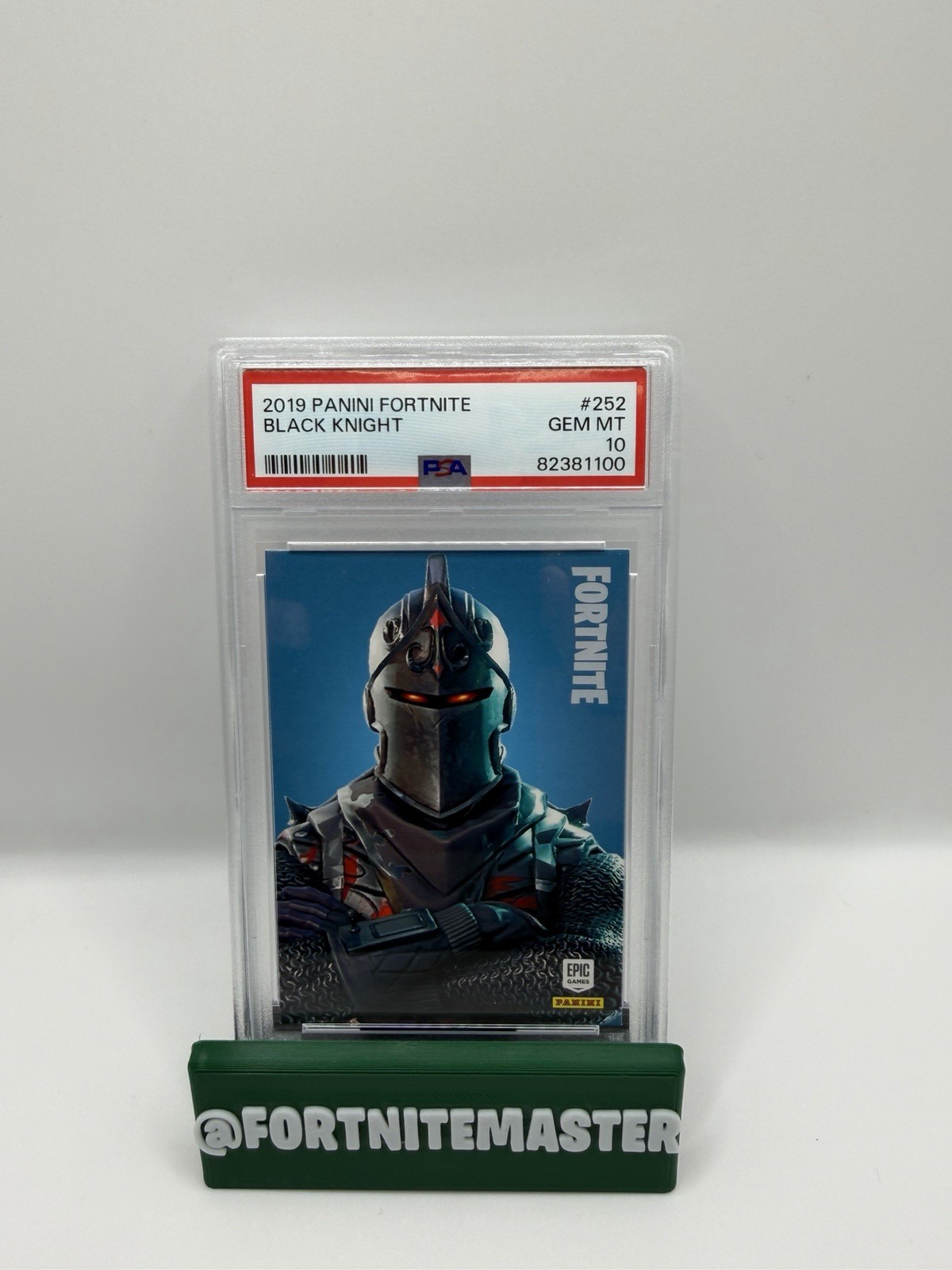 2019 Panini Fortnite Series 1 - Black Knight #252 - PSA 10 Gem - GRAIL USA 🇺🇸