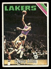 Lucius Allen 1975-76 Topps Card #52 Los Angeles Lakers