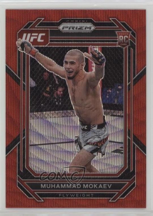 2023 Panini Prizm UFC Ruby Wave Prizm Muhammad Mokaev #124 1u6