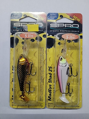 Spro Madeye  Shad 25 Discontinued Lot Of 2