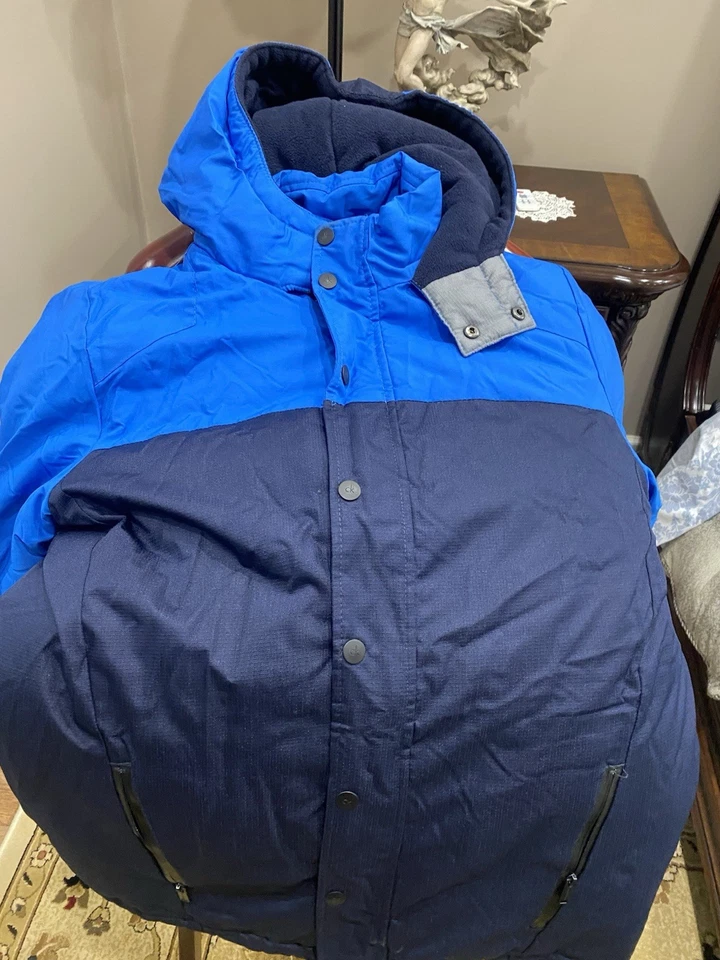 Chaqueta burbuja roscada en bloques de colores CALVIN KLEIN para niños talla XL 18/20) Foto 2 de 4