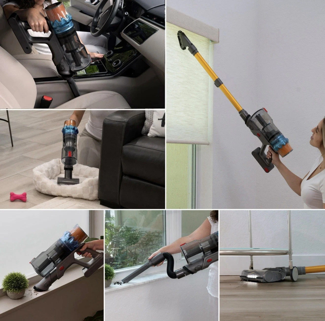 ePro Select Cordless Vacuum with Removable Battery, 6pc Tool Set, Teal/Copper 🔷