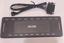 9 Port PWM Fan Hub SATA Powered PC Cooling Controller LED Splitter New