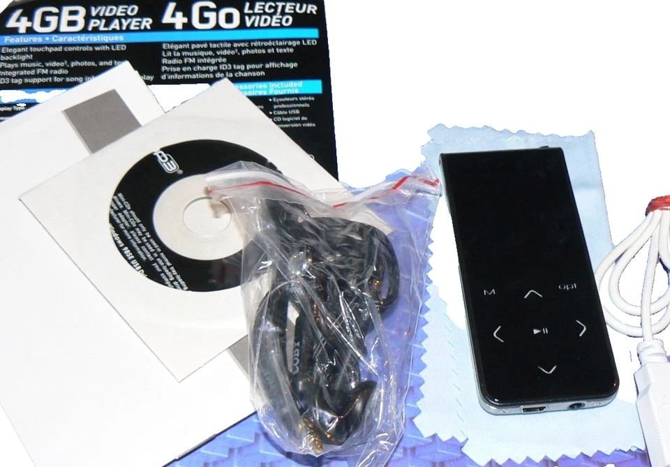 Coby 4GB MP3 Digital Media Player – Tested & Working – Includes Earphones, USB - Image 2 of 4
