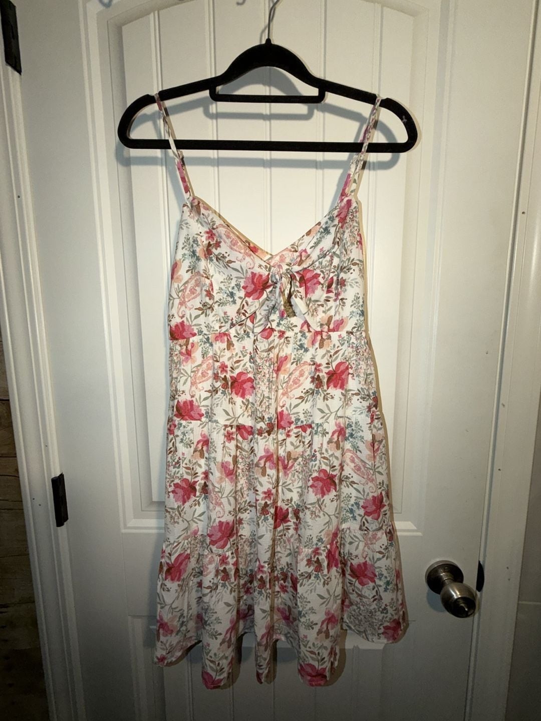 Trixxi Juniors' Floral Print Sleeveless Fit & Flare Dress