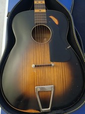 1930s Supertone / Harmony archtop acoustic guitar with case, pre-war