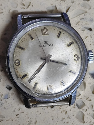 Vintage EDOX Hand Winding AS 1950/51  34mm Not Work balance Ok Y