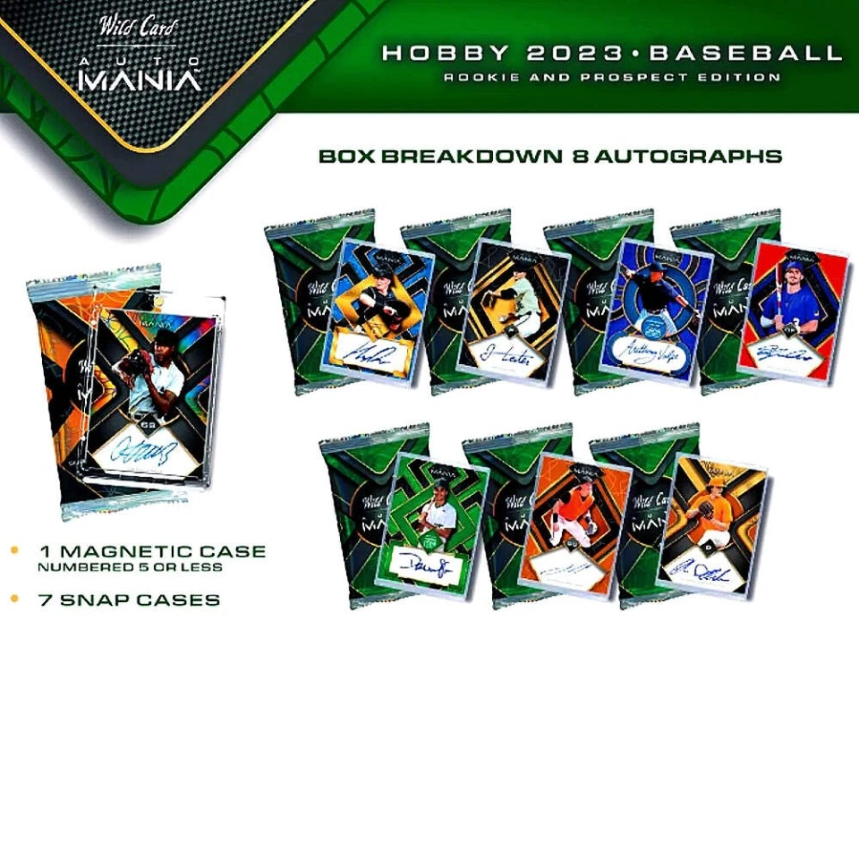2023 Wild Card Auto Mania Rookie & Prospect Edition MLB Hobby Box - Image 4 of 4
