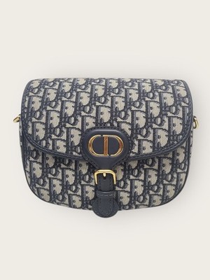 Dior Bobby Medium Bag in Blue Oblique Jacquard 149364381