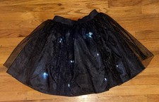 Girls / Women  s Black Tutu Tulle Skirt w/ LED Lights One Size Fits Most 