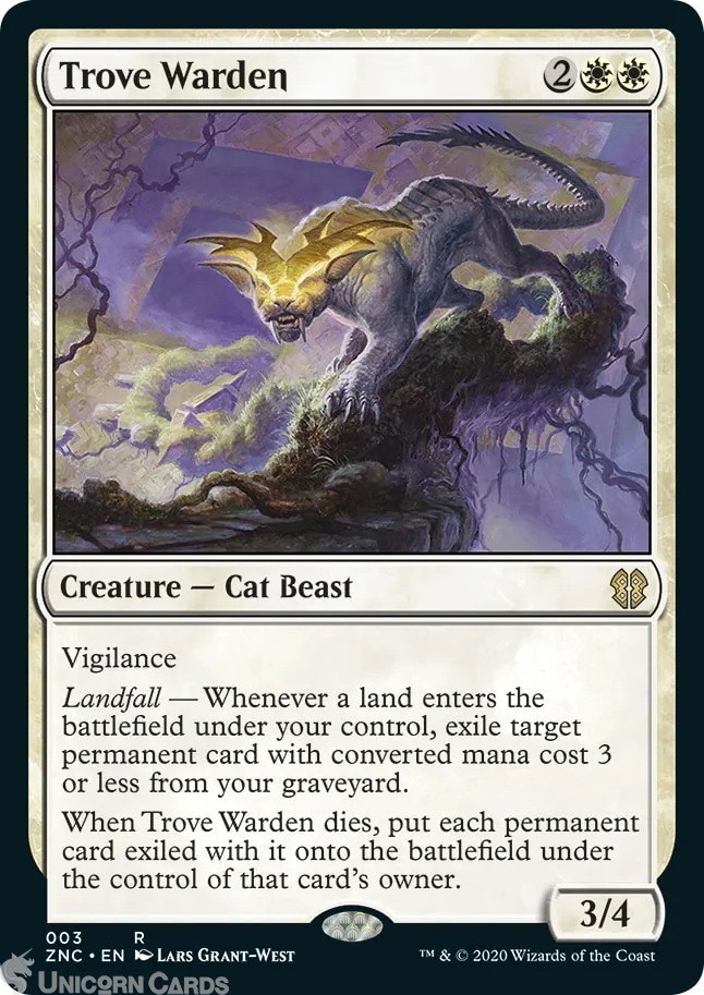 Trove Warden : Mint MTG Card : Zendikar Rising Commander Decks