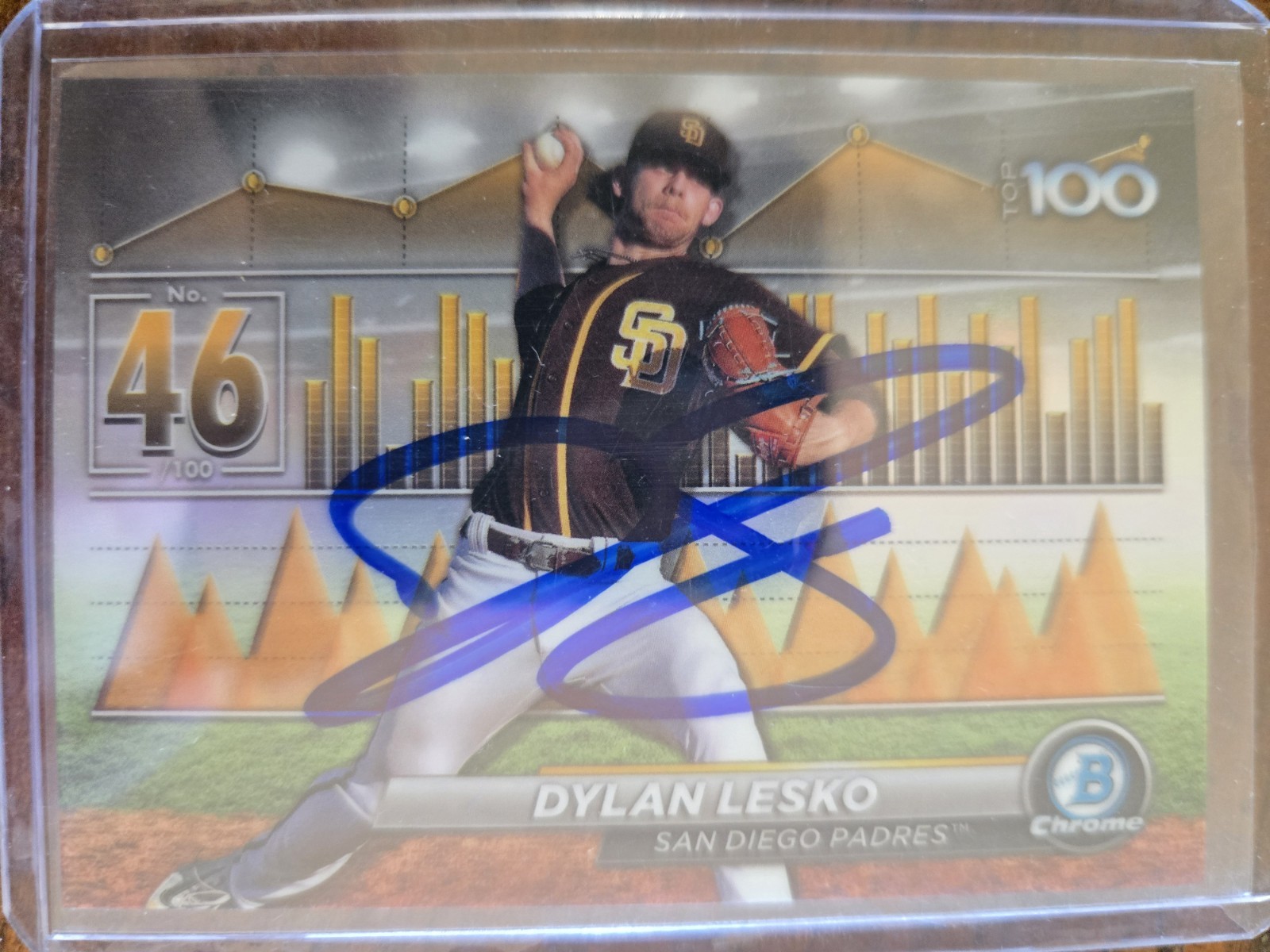 2024 Bowman - Bowman Scouts Top 100 Dylan Lesko #BTP-46 (RC) IP SIGNED AUTO 