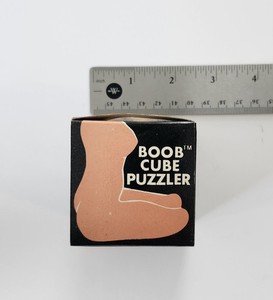 RARE vintage Nude Boob Cube Puzzler JSNY ITEM# 7096 Original Box