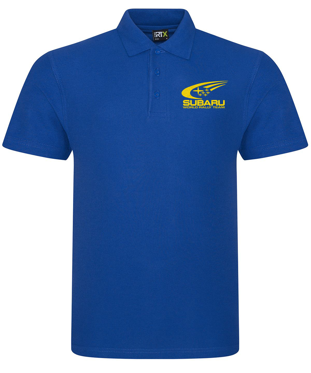 SUBARU WORLD RALLY TEAM POLO SHIRT EMBROIDERED LOGO UP TO SIZE 2XL