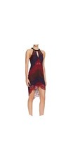ASTR the Label Maroon Lace Midi Dress Wedding size XS