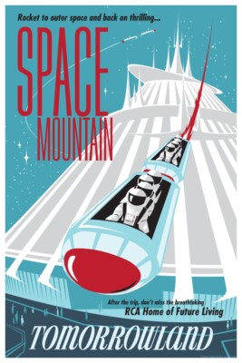 TOMORROWLAND SPACE MOUNTAIN ASTRONAUTS - POSTER - BUY ANY 2 GET ANY 1 FREE!!