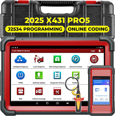 2026 LAUNCH X431 PRO 5 PAD V+ Car Diagnostic Scanner Tool Programming Key Coding