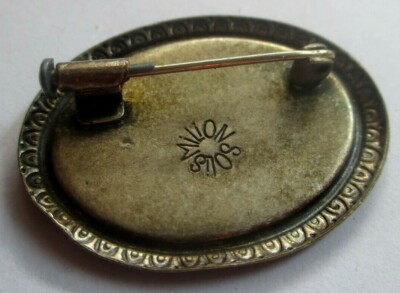 Broche pendentif Art nouveau français 1900 orchidée en 18 carats avec diamants et perles - En vente sur France