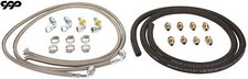 67 70 Mustang Steering Hose Hookup Kit Fittings Braided Stainless Hydroboost