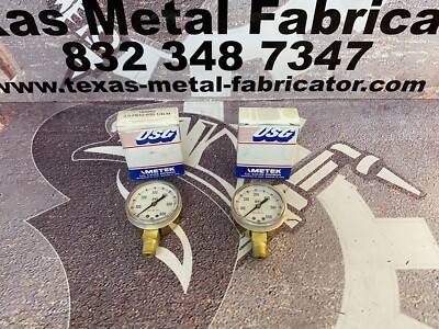 Lot De 2 Manomètres USG 157610 - 0-600 PSI, Raccord 1/4" NPT - Fabriqués En Italie