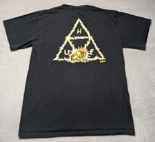 HUF x Street Fighter T-Shirt Medium Black Blanka Graphic Licensed Capcom Tee