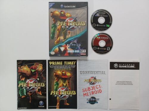 Working Metroid Prime with Metroid Prime Echoes Bonus Disc CIB with Manuals - Picture 1 of 19