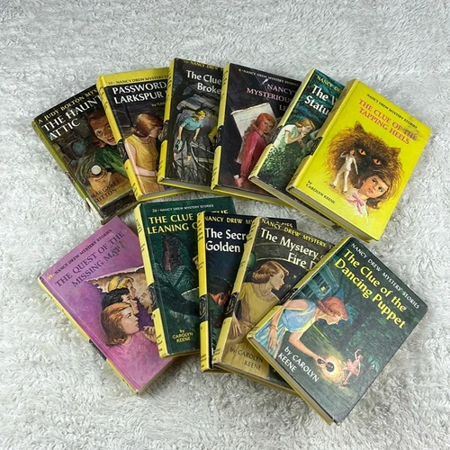 Nancy Drew Judy Bolton Lot of 11 book bundle vintage 1932 1960s no 1 HC Good