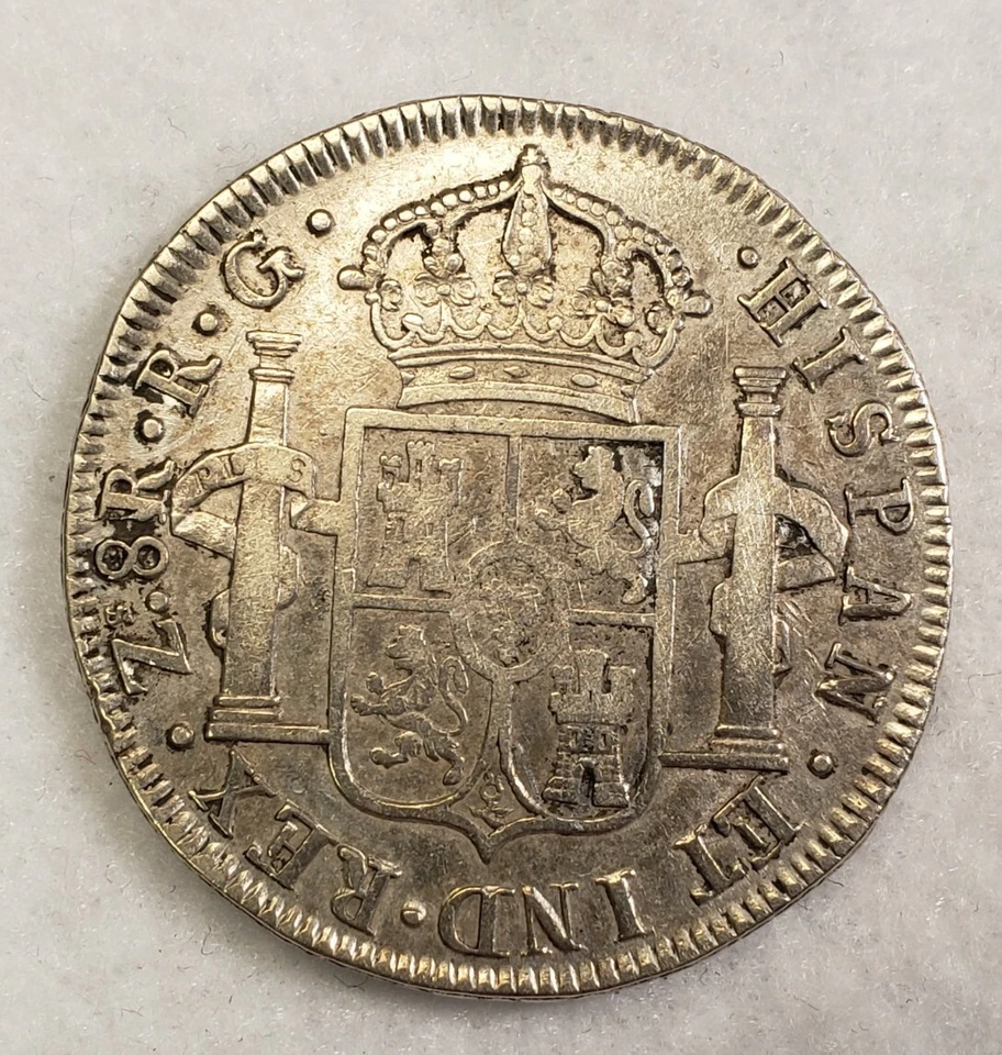 1821 Zs Spanish Colonial Mexico War Of Independence Silver 8 Reales - Image 4 of 4