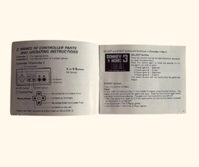 Nintendo NES Donkey Kong Manual Instruction Booklet Only No Game 1986