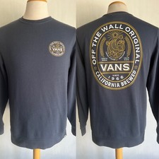 VANS OFF THE WALL ORIGINAL CALIFORNIA BREWED 2020 Crew Neck Sweatshirt Small