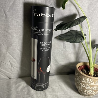 rabbit Automatic Electric Corkscrew Built In Foil Cutter