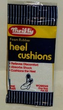 1 Pair Thrifty Foam Rubber Heel Cushions Women's One Size Fits All