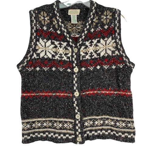 Vtg St Johns Bay Wool Blend Sweater 
