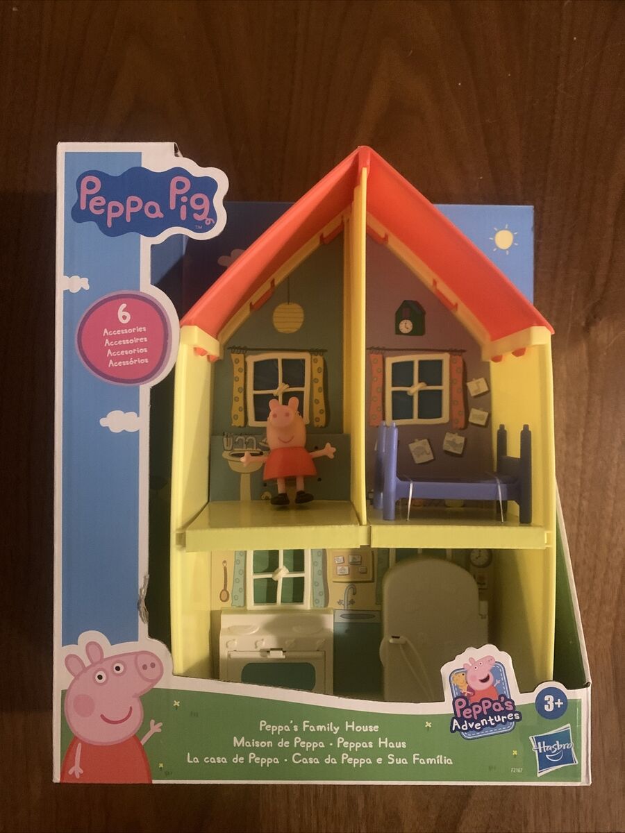 Peppa Pig Peppa's Adventures Family House Playset Preschool Toy 3+  Accessories