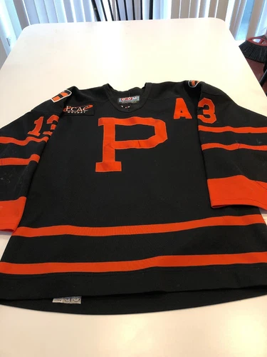 Game Worn Used Princeton Tigers Hockey Jersey Size 50 #13 “A”