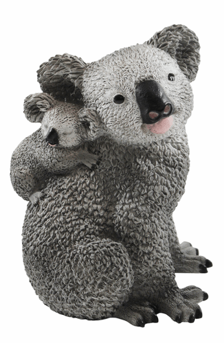 Figura Decorativa Koala Oso Con Bebé Colección Castagna De Resin H 23 CM - Imagen 1 de 5