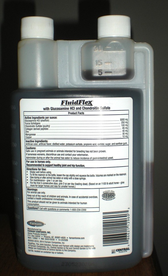 NEW Farnam FluidFlex Horse Joint Supplement Glucosamine & Chondroitin