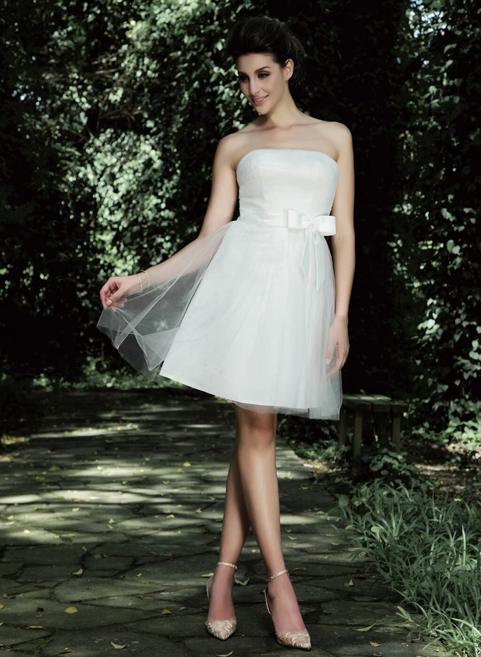 NEU Brautmode I Kurzes Brautkleid Hochzeitskleid - Bild 2 von 4