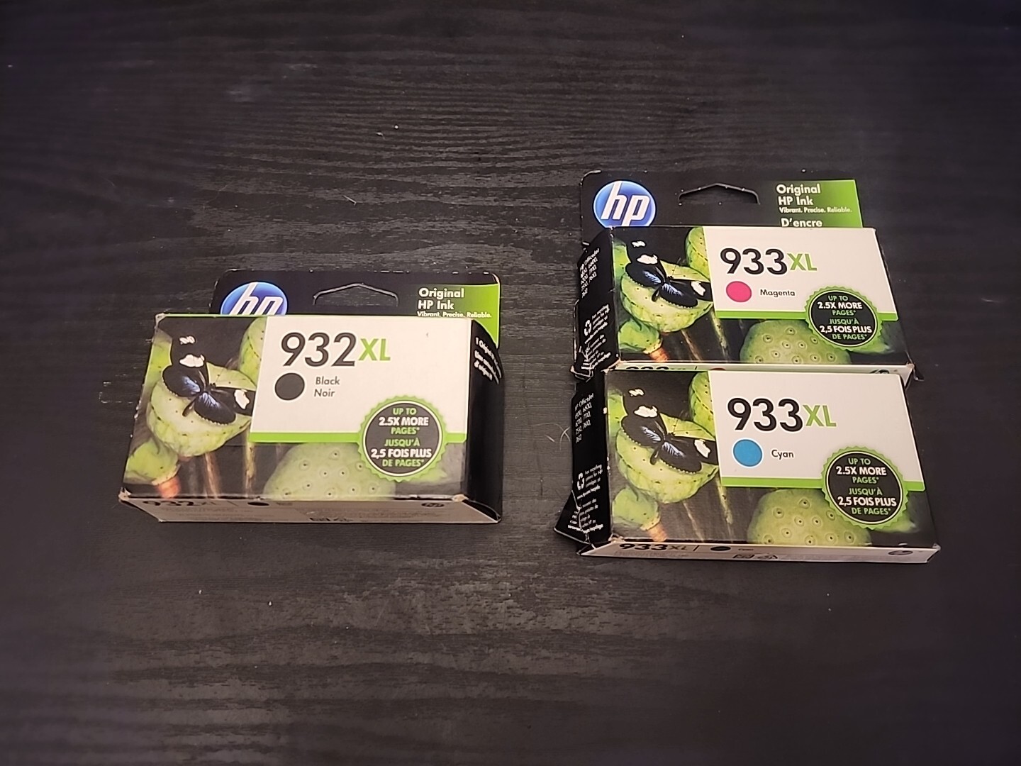 HP 932XL Black (Exp Dec 2022) & 933XL Cyan Magenta (Exp May/July 2022) Combo Pack-image