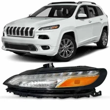 For 14-18 Jeep Cherokee Driver Side LED Bumper Parking Light Turn Signal Lamp