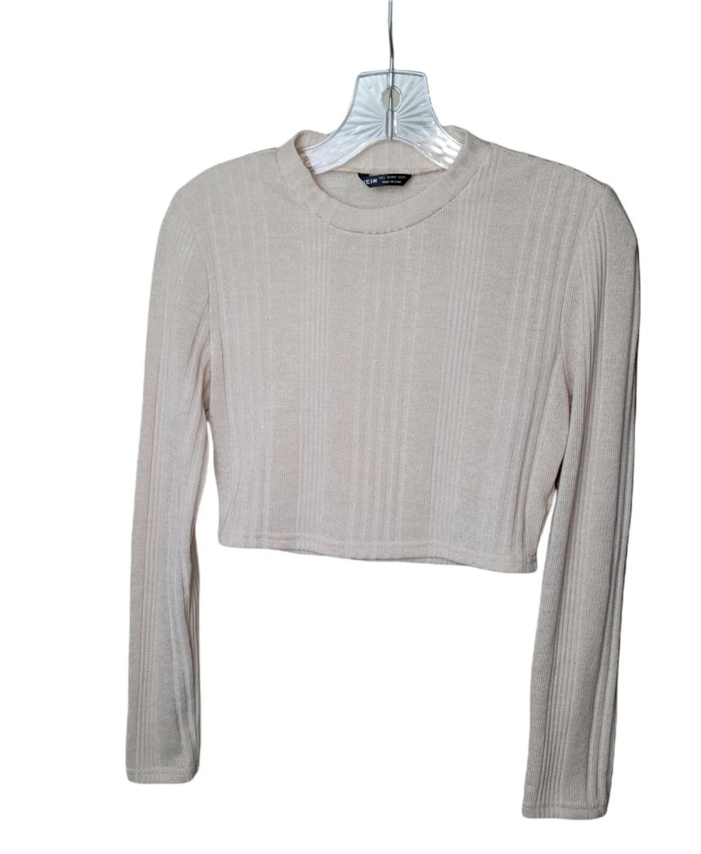 Gray crop hotsell top sweater